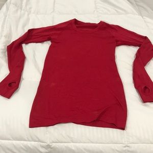 Lululemon Red long sleeve shirt!  Size 2